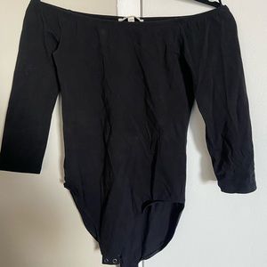 Express Black Off the Shoulder Bodysuit